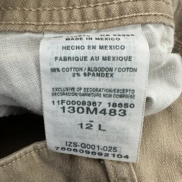 Riders by Lee Bootcut Women's size 12 Long Beige Tan Denim Jeans - Picture 5 of 6